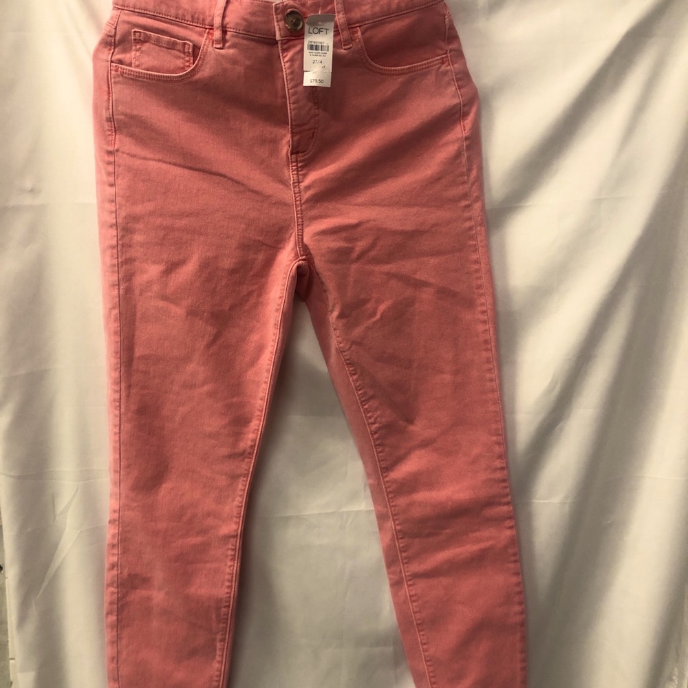 Loft Light Orange Denim Pants Size 27